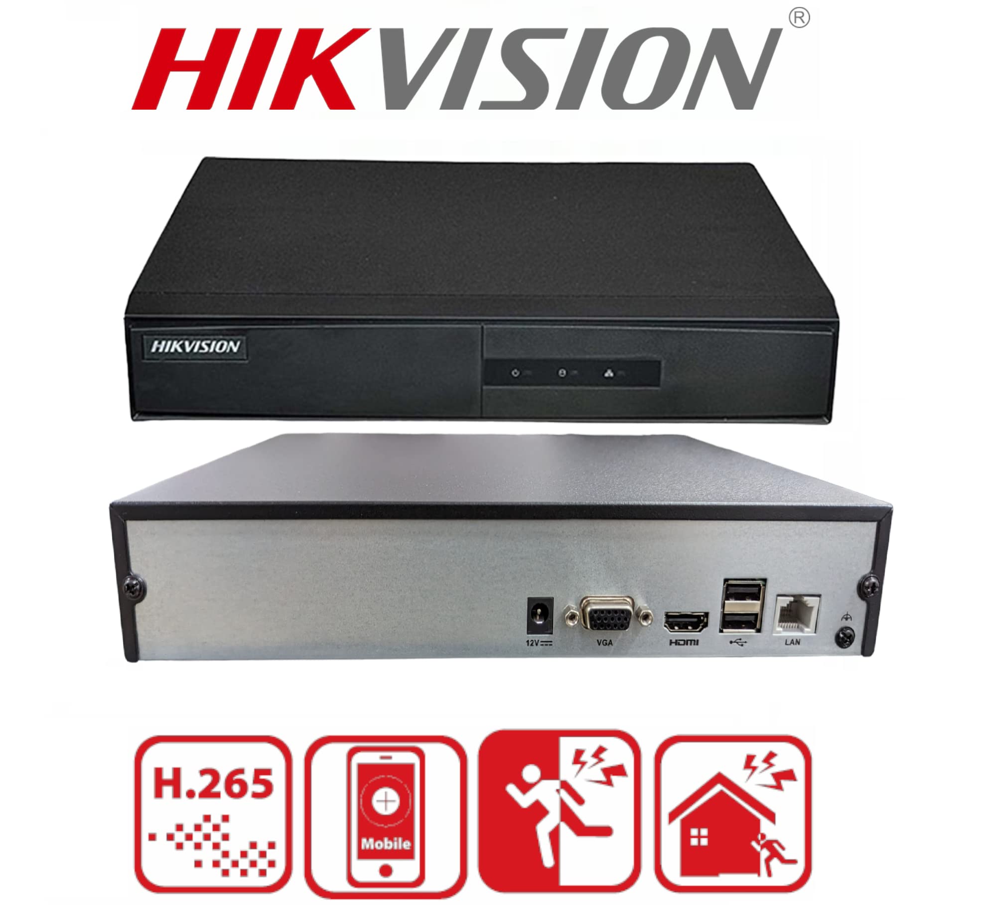 Hikvision 4 Channel NVR DS 7104ni Q1m For IP Network CCTV